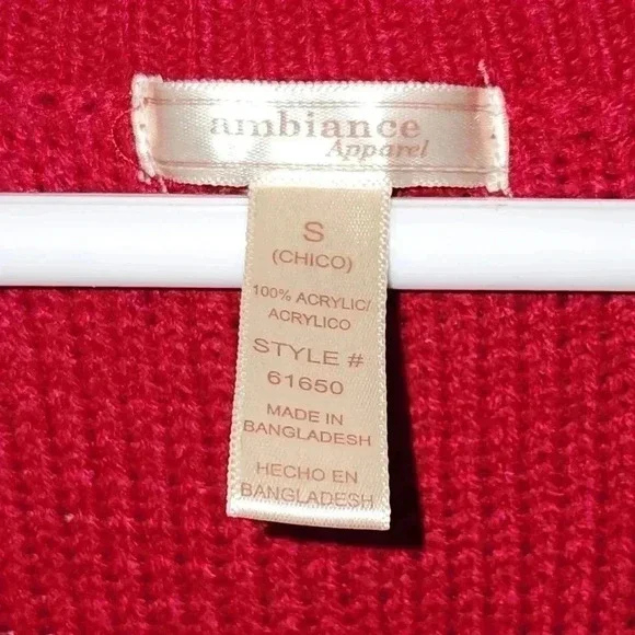 Ambiance Apparel Dolman Sleeve Scoop Neck Sweater Dress Size Small - Picture 2 of 3